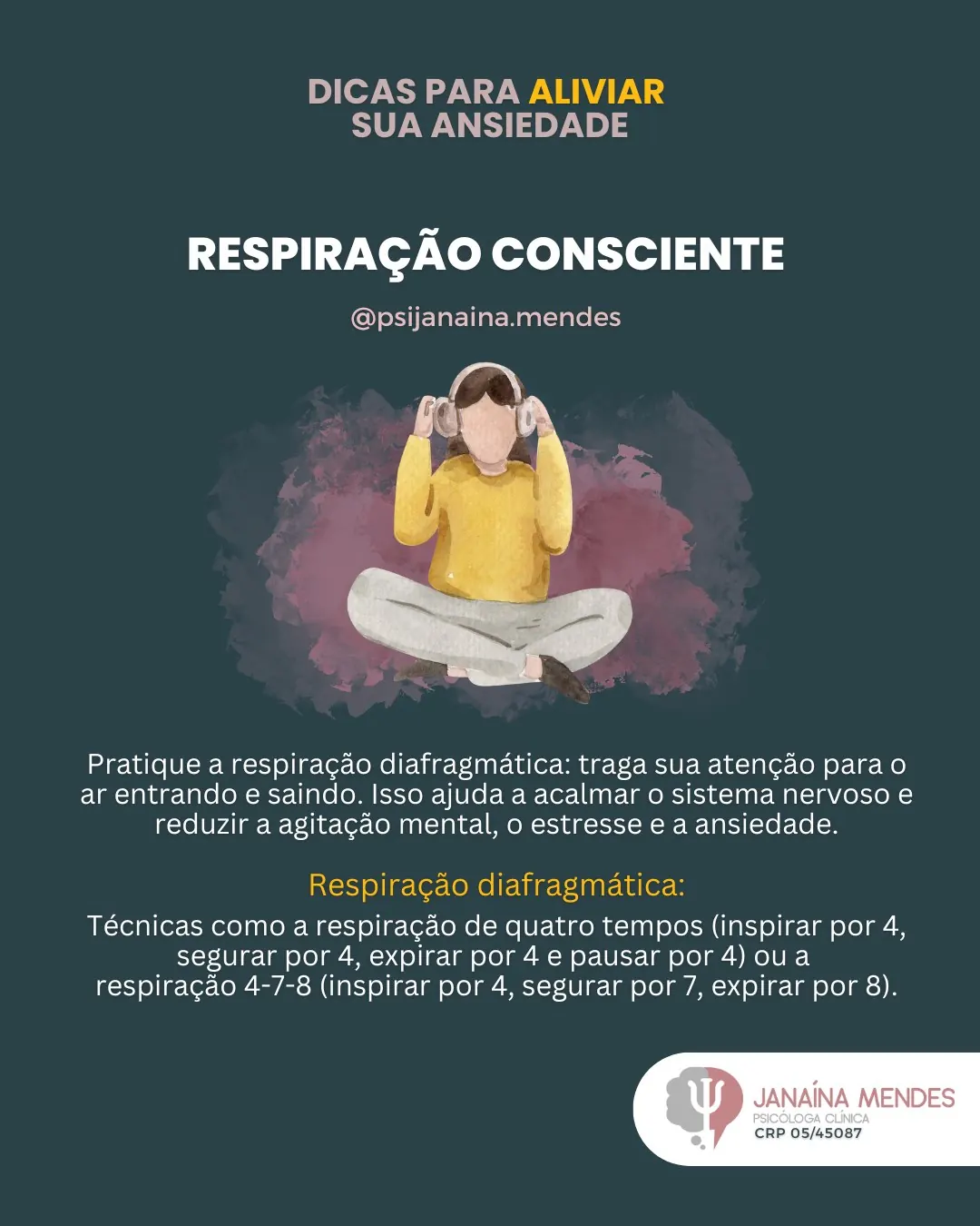Slide 4 de 6: Dicas para aliviar sua ansiedade no dia a dia