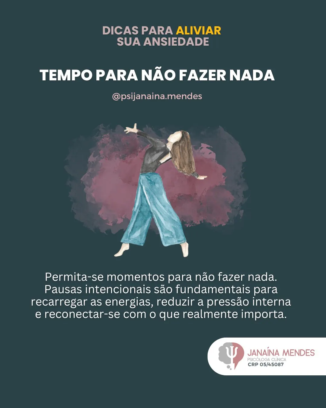 Slide 5 de 6: Dicas para aliviar sua ansiedade no dia a dia