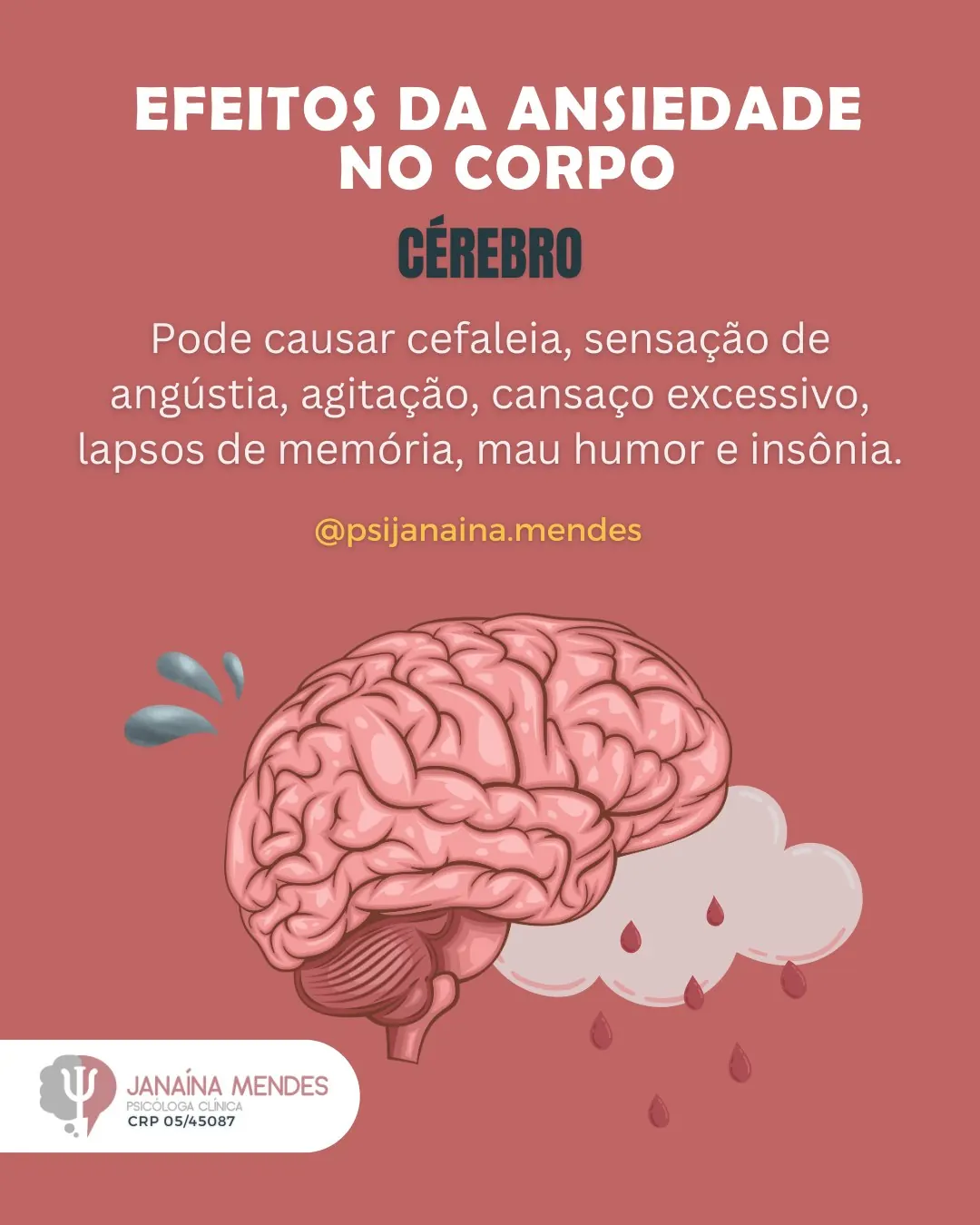 Slide 2 de 8: Efeitos da ansiedade no corpo