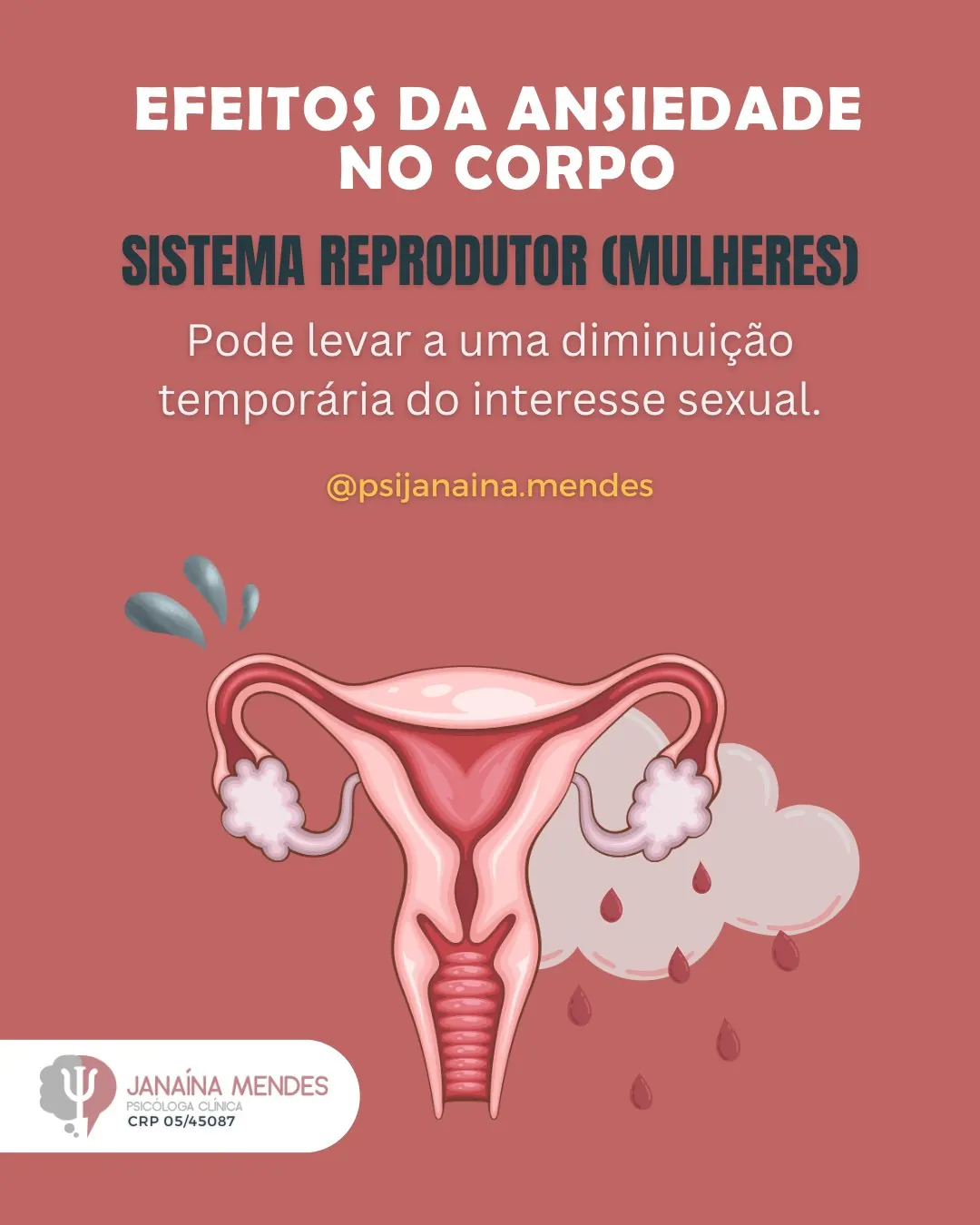 Slide 5 de 8: Efeitos da ansiedade no corpo